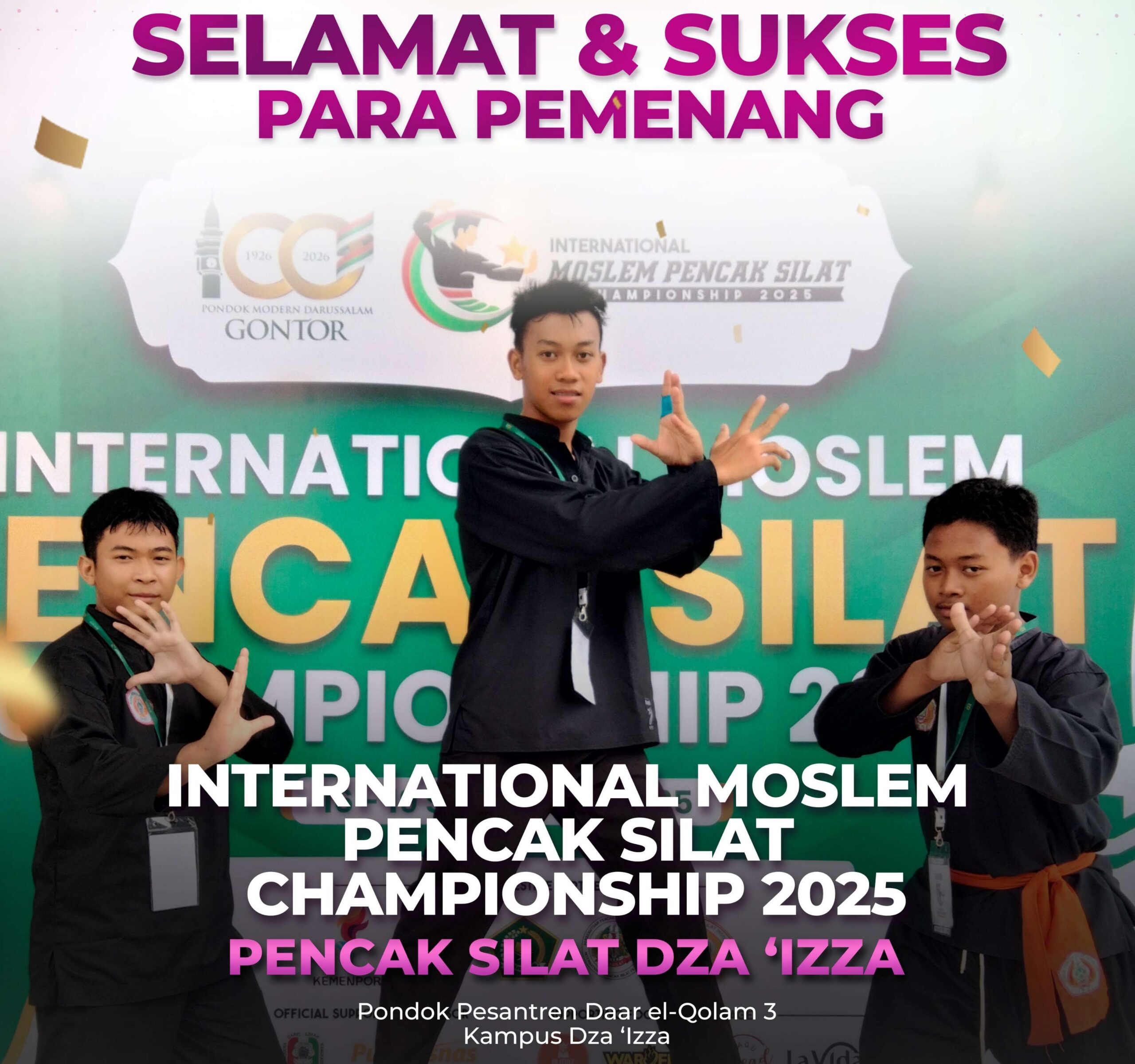 Santri Daar el-Qolam 3 Raih Prestasi Gemilang di International Moslem Pencak Silat Championship 2025